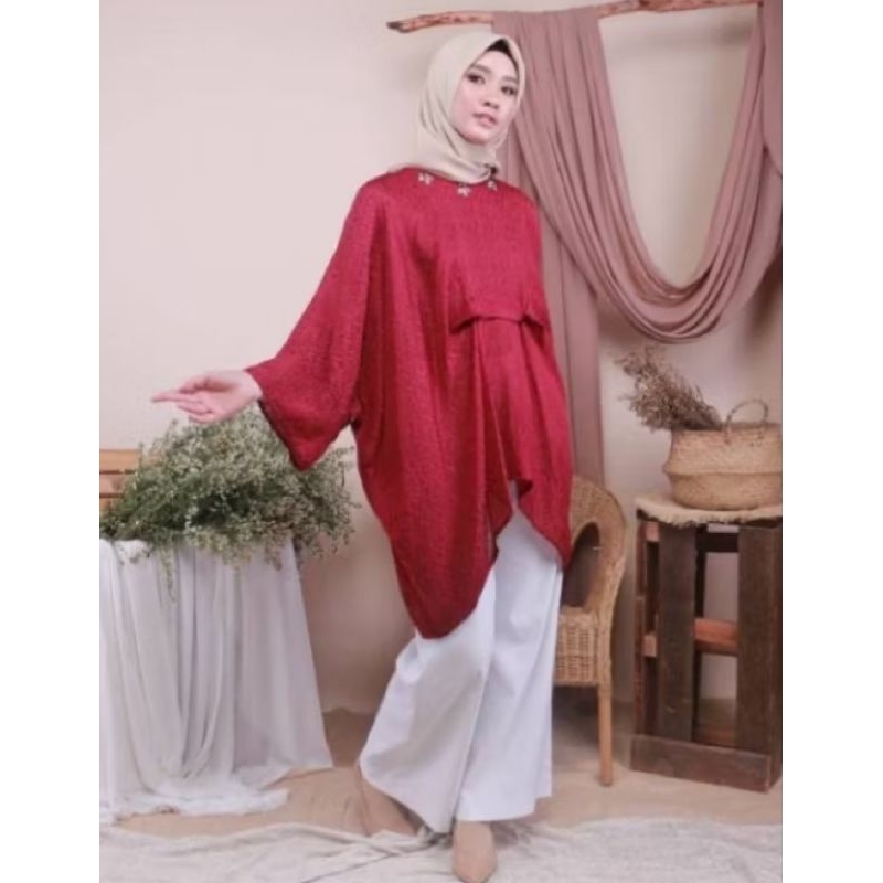 kaftan viscos | blouse viscos | kaftan kondangan|Atasan viscos