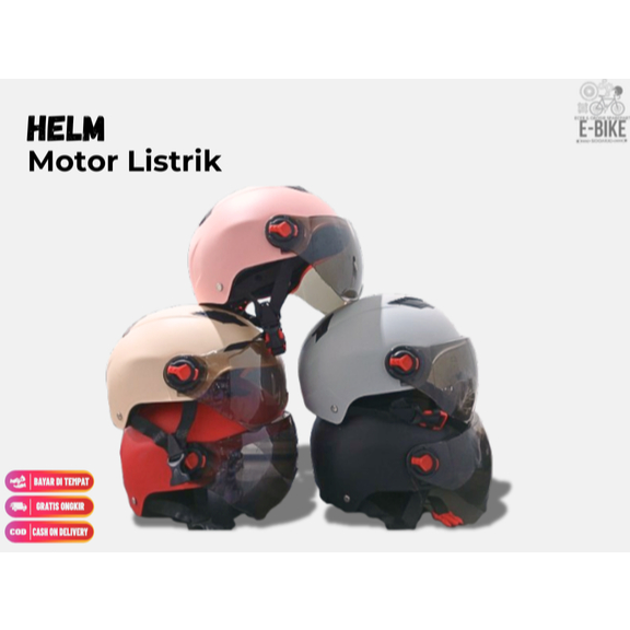 Helm Sepeda Listrik / Helm Motor Listrik – Ringan, Termurah, Universal | Helm Ebike Dewasa