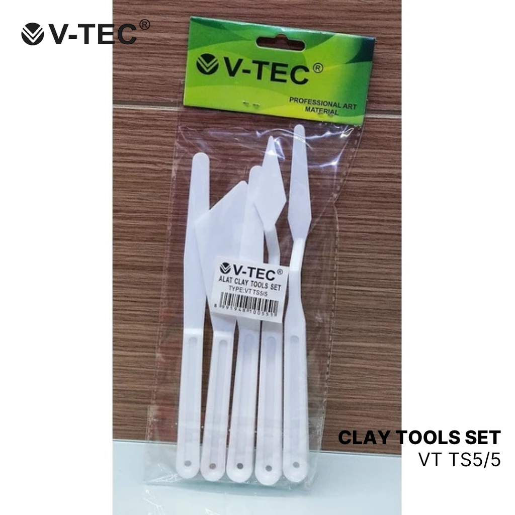 

Clay Knife Putih Pisau Ukir Plastik V-Tec VT-TS5/5