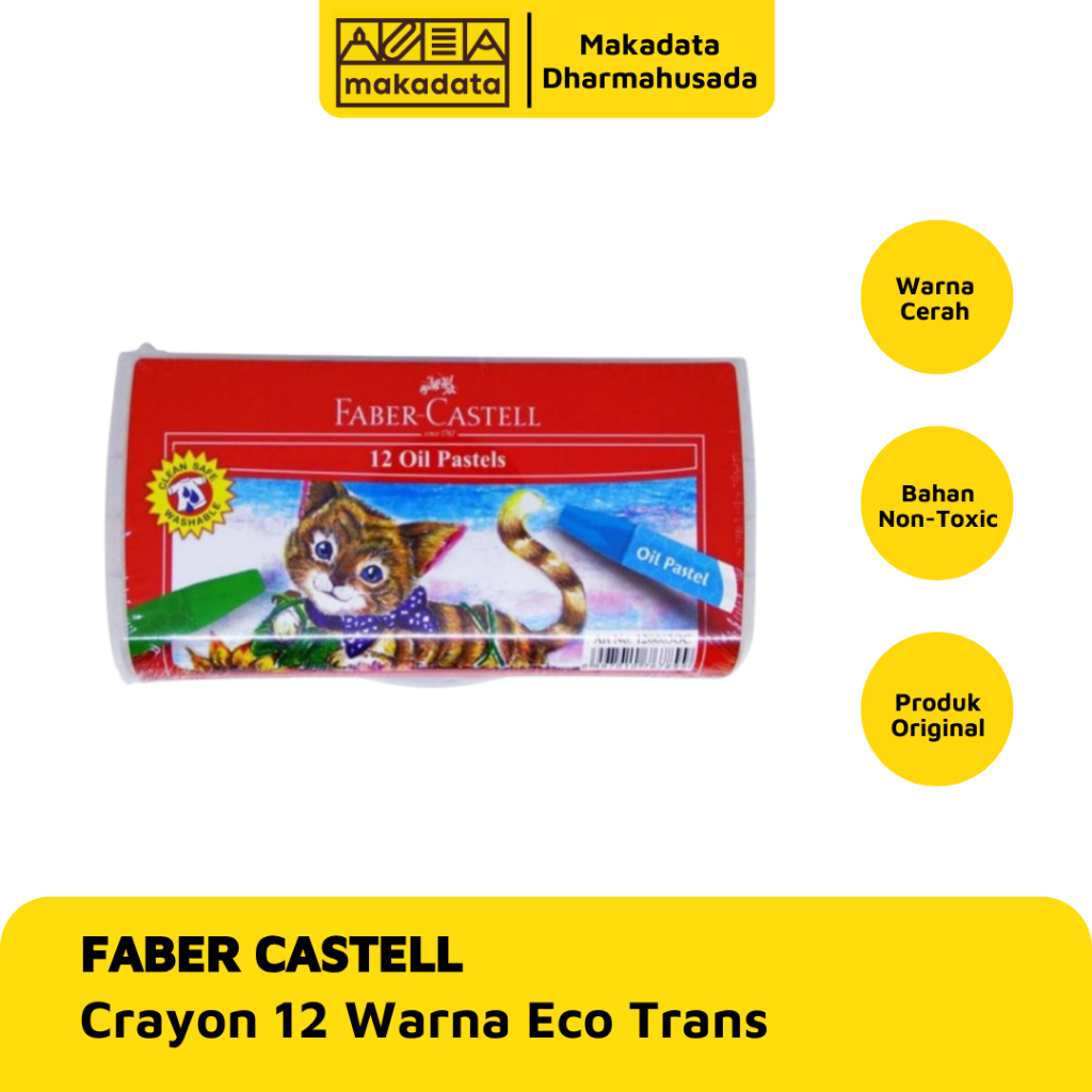 

CRAYON OIL PASTEL FABER CASTELL 12 WARNA ECO MURAH
