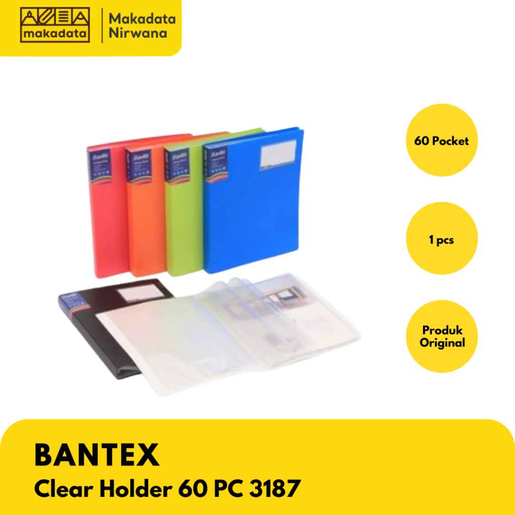 

BANTEX CLEAR HOLDER/DOKUMEN KEEPER F4 ISI 60PC 3187 (1 PCS)