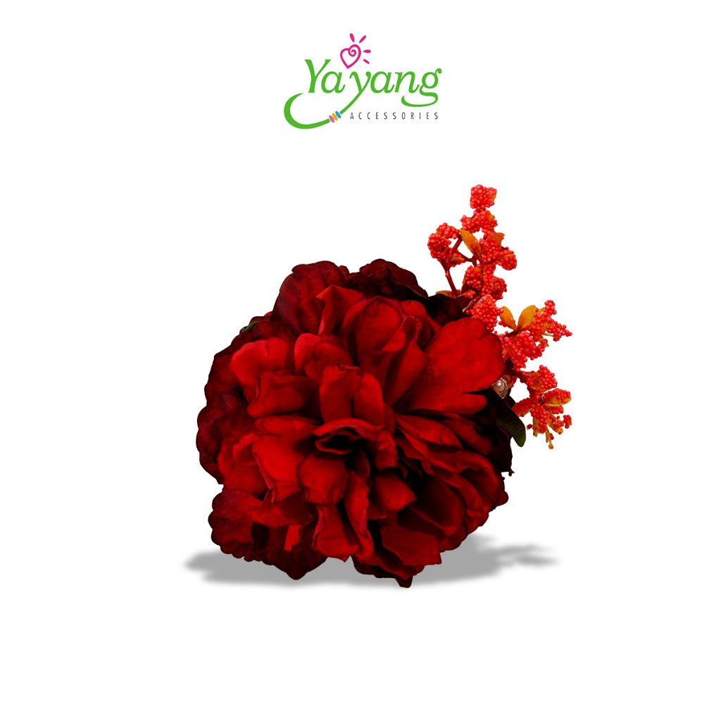 YAYANG Hair Clip Bunga Peony Putik  Besar Aesthehtic Viral Hawaian Pantai - NAJ6119