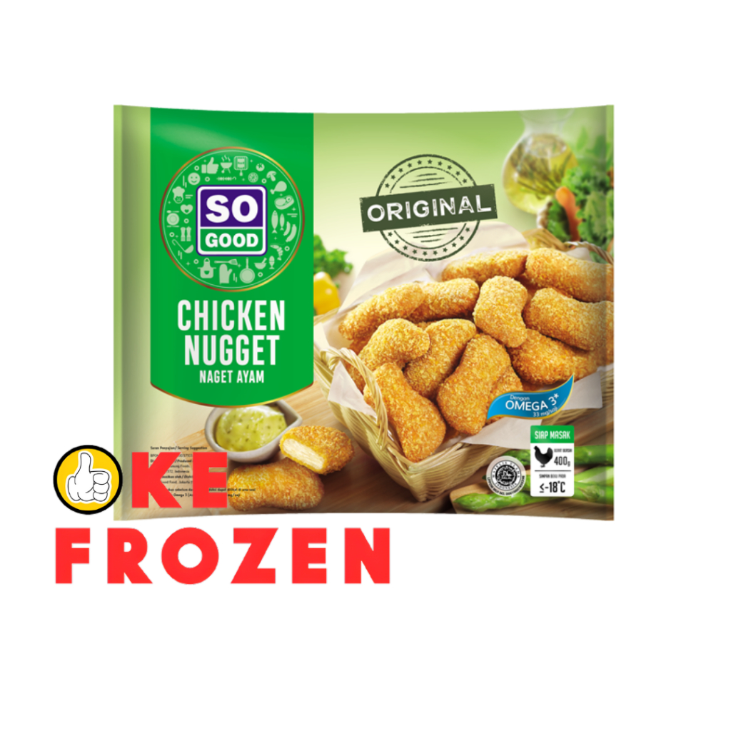

SO GOOD CHICKEN NUGGET ORIGINAL 400GR/NAGET AYAM