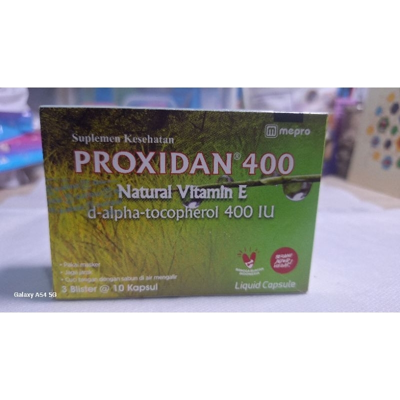 PROXIDAN 400 Natural vitamin e 3 blister @ 10 kapsul
