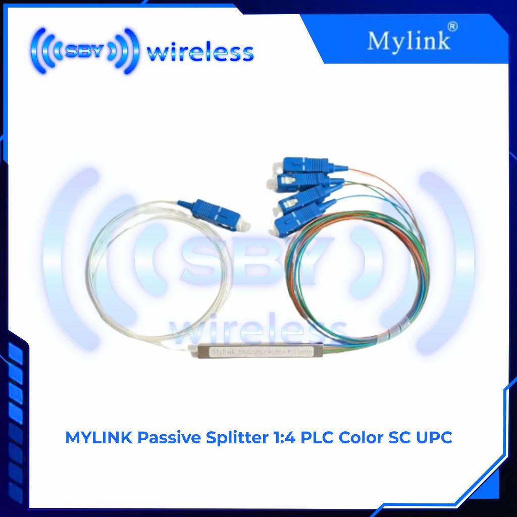 MYLINK Passive Splitter 1:4 PLC Color SC UPC