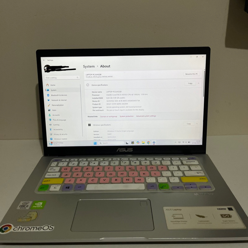 Laptop Asus Vivobook Bekas i5