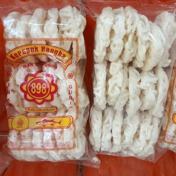 

Kerupuk ikan tenggiri sedeng isi 16pcs kerupuk bangka gurih