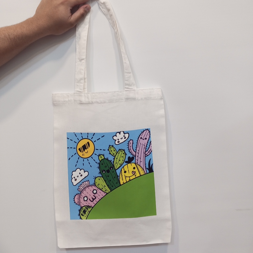Totebag Canvas Custom - Totebag Kuliah - Totebag Premium