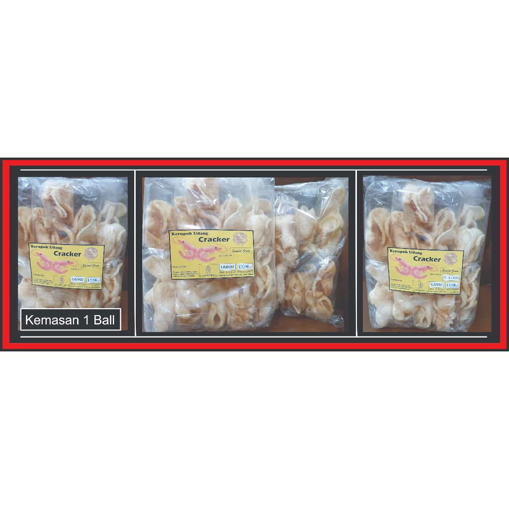 

Cracker Kerupuk Udang Matang Goreng 1 ball