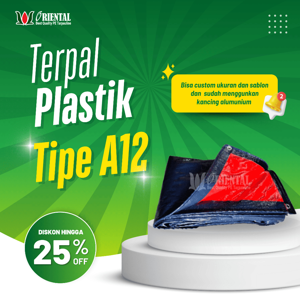 TERPAL PLASTIK A12 4,5X8
