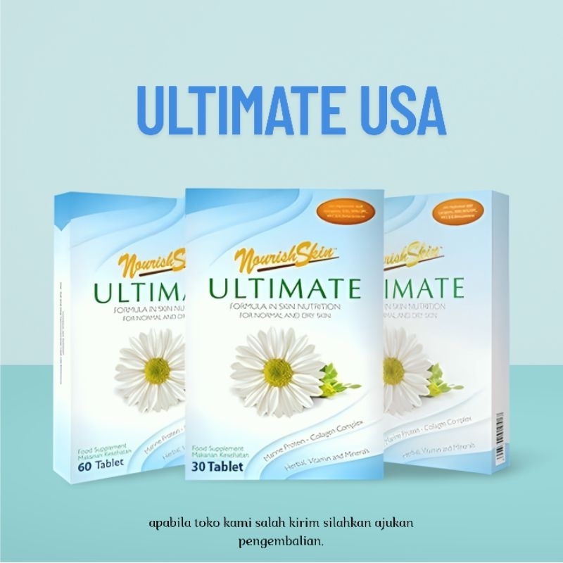 NOURISHSKIN ULTIMATE 60 TAB - suplemen kulit yang bermanfaat untuk menjaga kesehatan kulit, terutama