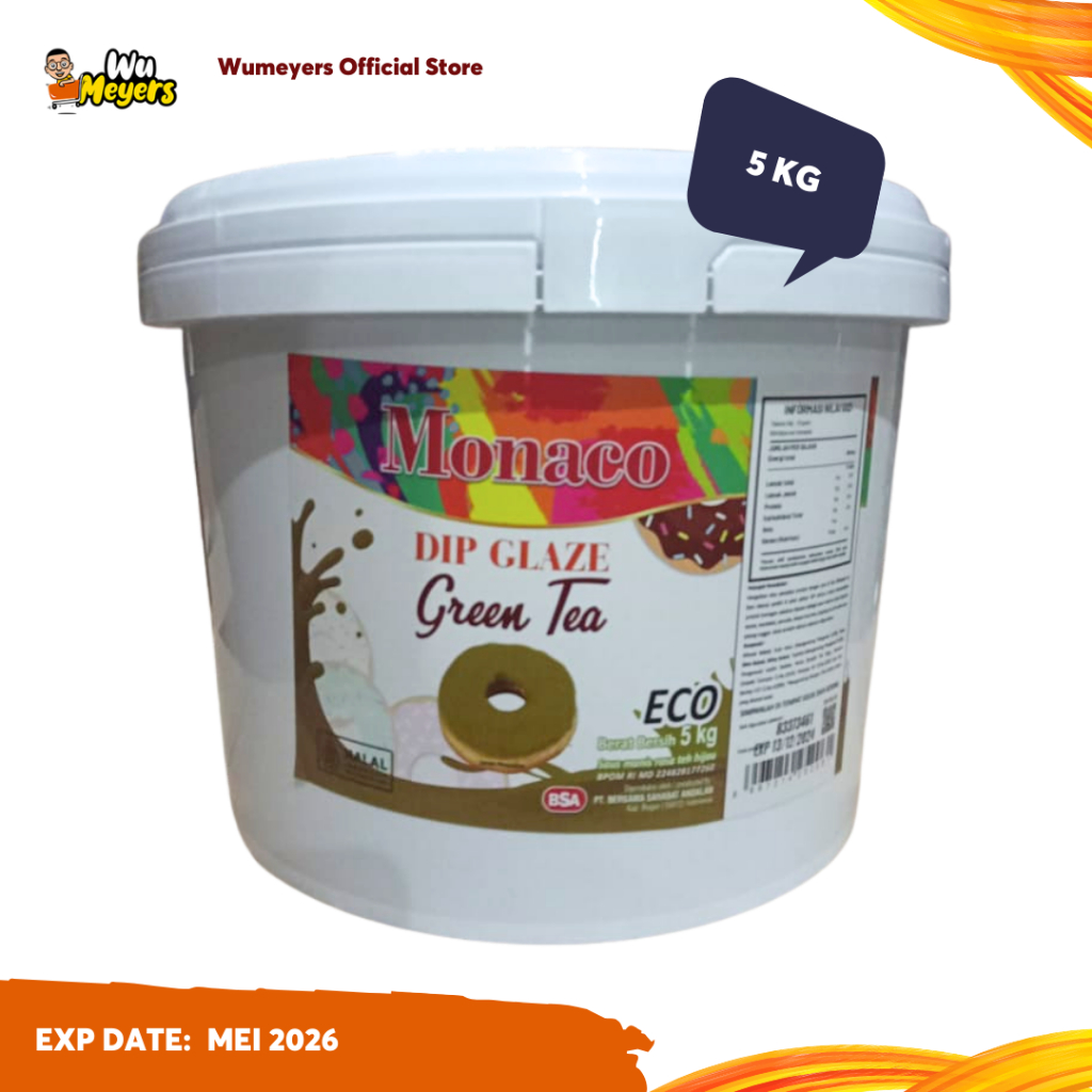 

Monaco Dip Glaze Green Tea Selai Olesan Monaco 5kg
