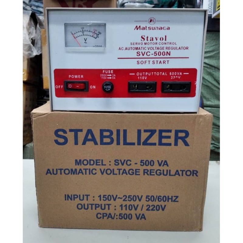 stavolt motor matsunaga 500va ,model :svc-500va AC AUTOMATIC REGULATOR