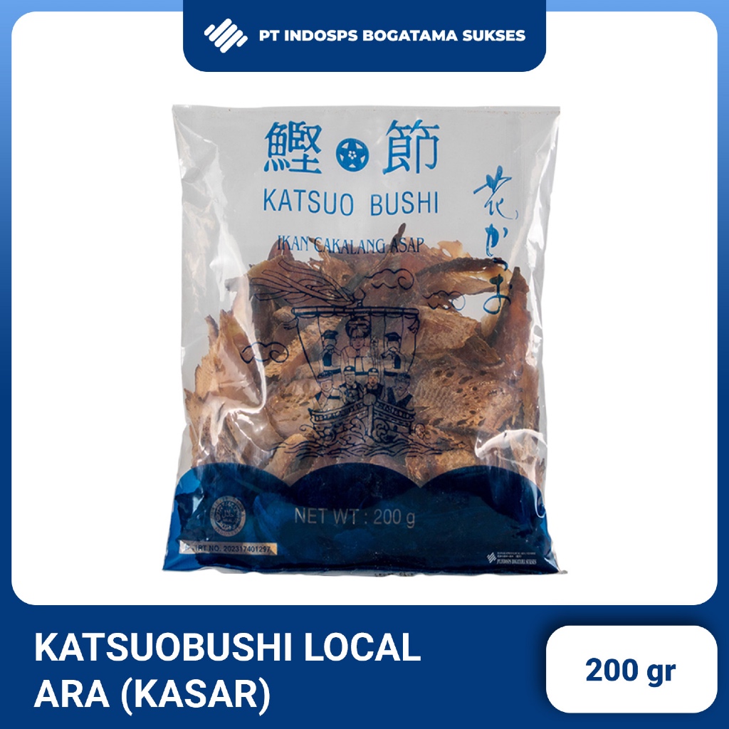 

Katsuobushi Ara Local 200gr | Ikan Cakalang Kering | Katsuobushi Kasar