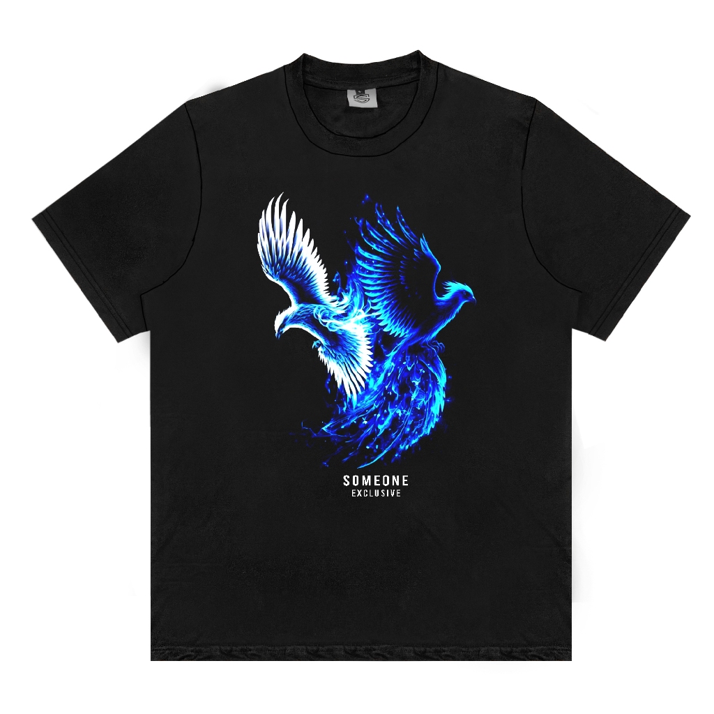 Someone Tshirt Black Flarehawk 413D Baju Kaos
