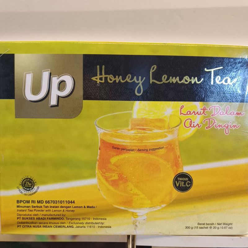 

cni up honey lemon tea 15 saset, perpaduan vit c & madu