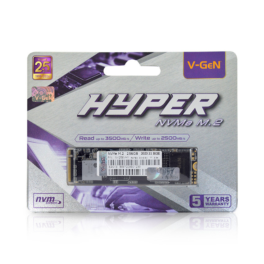 SSD VGeN 256GB M2 NVME V-GeN SSD M.2 NVME 256GB HYPER SERIES GEN3