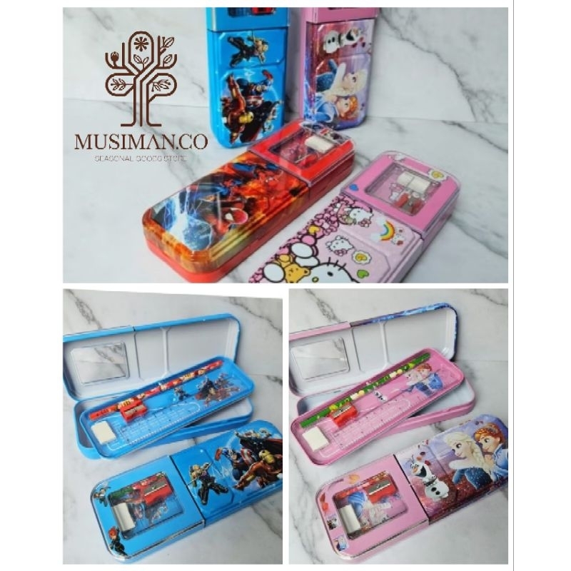 

kotak pencil tempat pencil pencil case karakter 1 shet alat tulis 9903