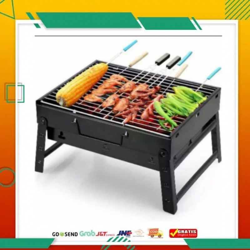 ALAT PANGGANGAN PORTABLE BBQ GRILL ALAT PANGGANGAN SATE SOSIS MURAH
