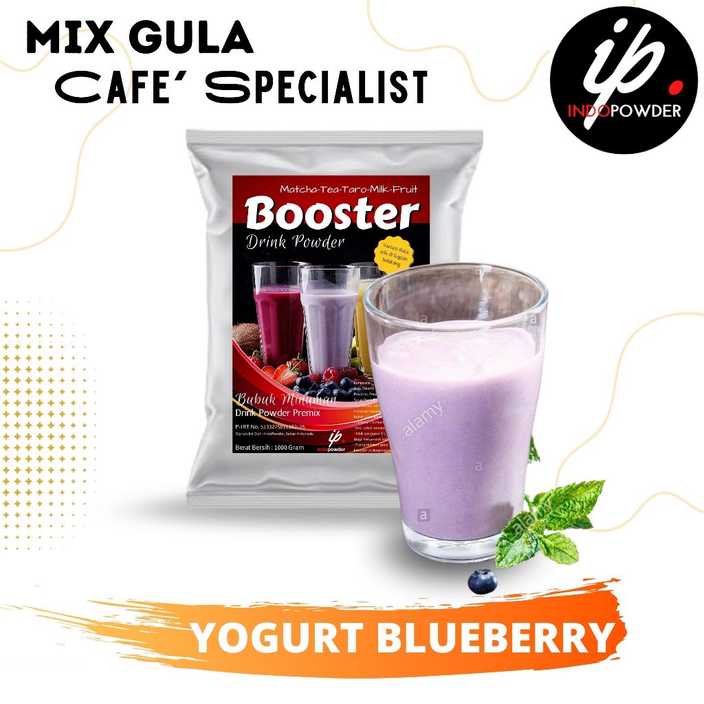 

IP Bogor - Bubuk Minuman Rasa YOGURT BLUEBERRY 1Kg Untuk Cafe, Waralaba dan Resto