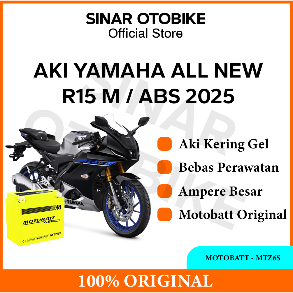 AKI R15M ABS 2025 MOTOBATT - MTZ6S