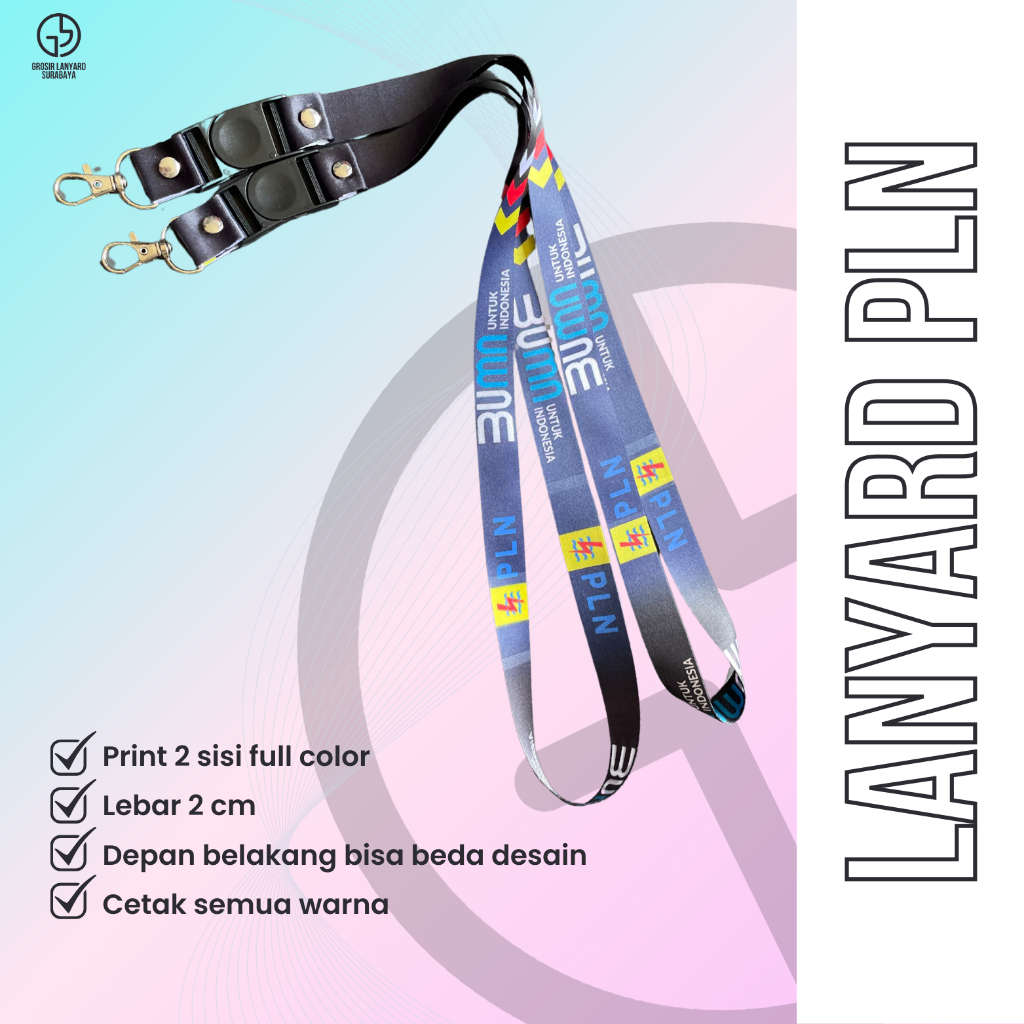 

LANYARD TALI ID CARD PLN PERUSAHAAN BUMN