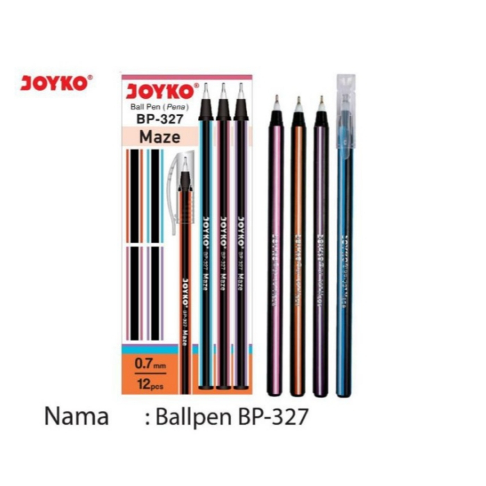 

[PACK] Pulpen Ballpoint Pen 0.7mm - Joyko BP-327 Maze MURAH!