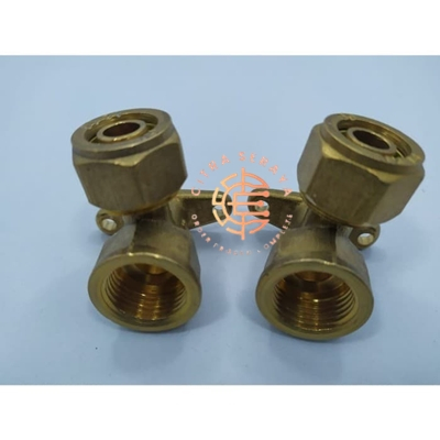 Soket Sambungan Air Panas Kuningan - L Drat Dalam Wall Flange