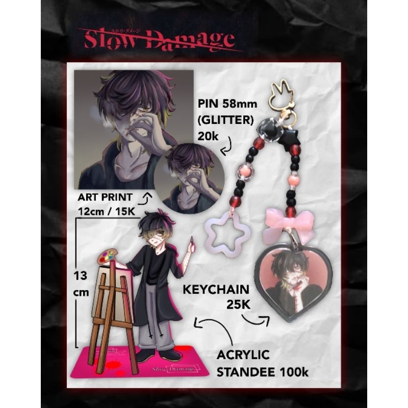 Merch Dead plate, Slow damage & Dramatical Murder