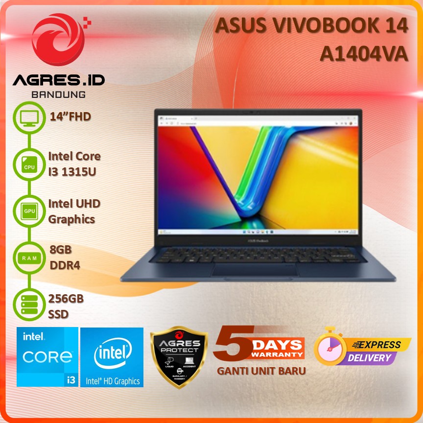 ASUS VIVOBOOK 14 A1404VA I3 1315U 8GB 256GB 14" FHD