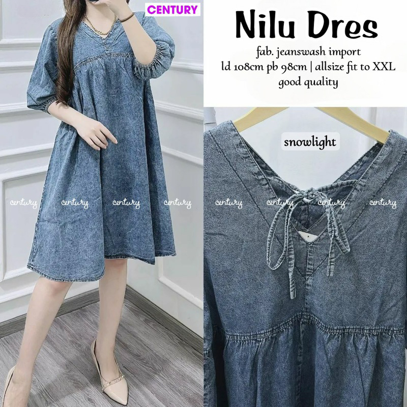 DRESS JEANS TUNIK JEANS NILU JEANS GIO TUNIK BY CENTURY