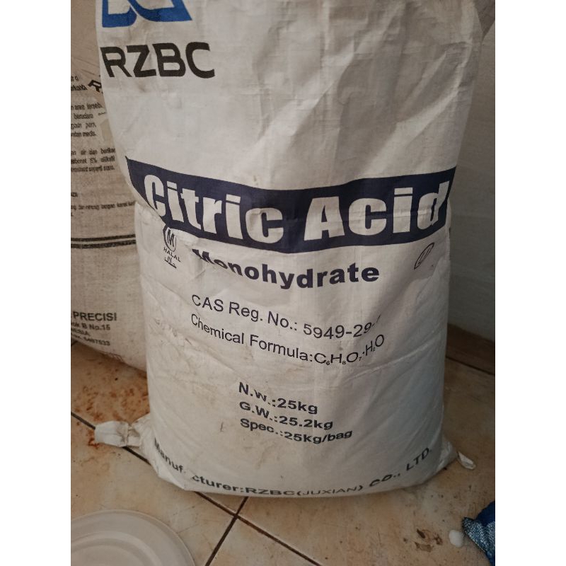 

citrik acid/asam sitrun/asam sitrat 1 sak