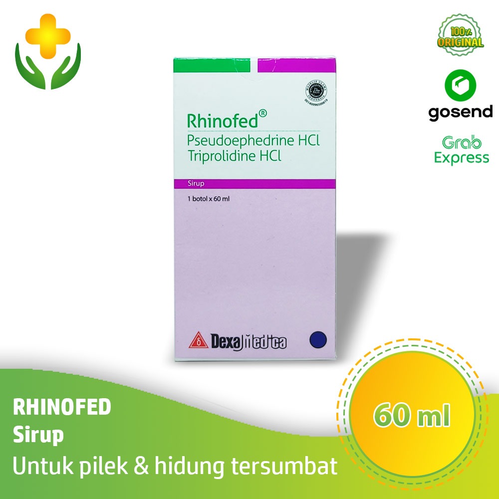 Rhinofed Sirup 60 ml - Obat Pilek Hidung Tersumbat Anak