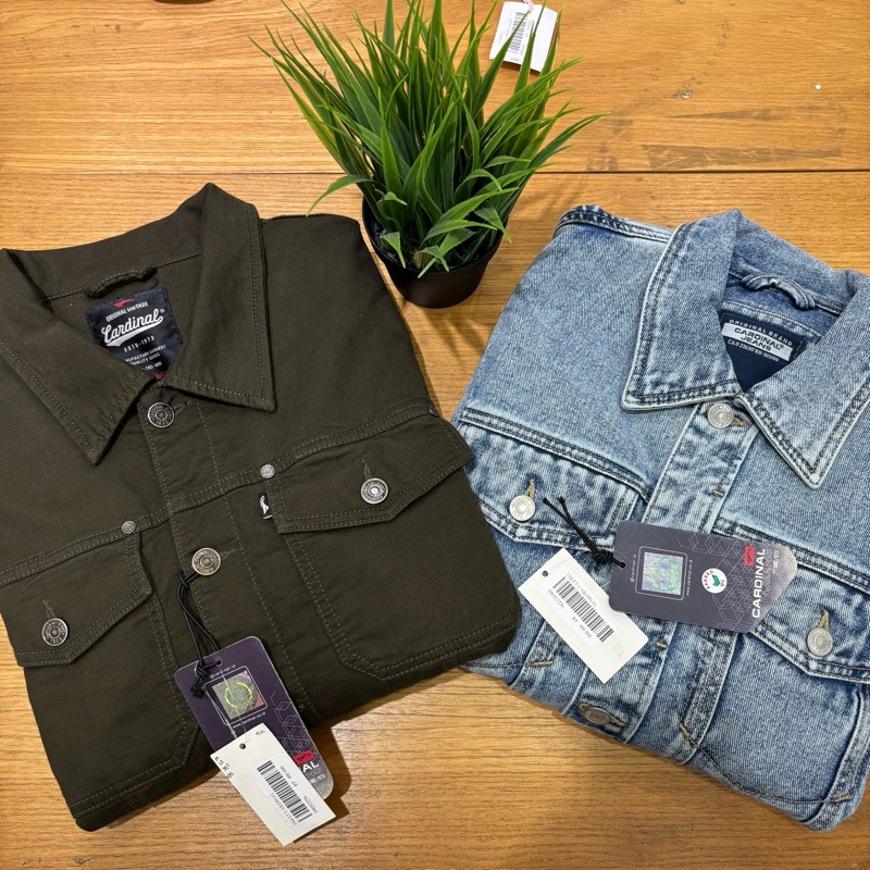 jaket jeans cardinal pria original