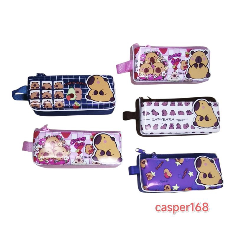 

Kotak Pensil Fancy Karakter Capybarra - Pencil case Fancy Lucu - Tempat Pensil Fancy Lucu Anak - Kotak Pensil 2 Zipper Fancy Karakter.