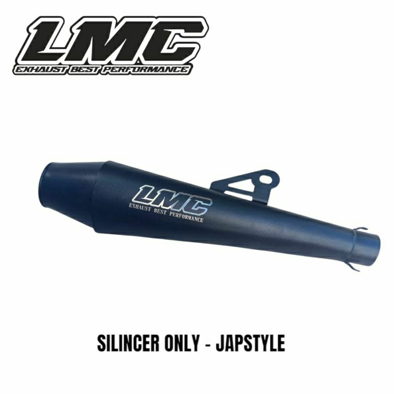 Silencer Knalpot Custom JAPSTYLE Hitam Doff LMC Original inlet 38 50 mm