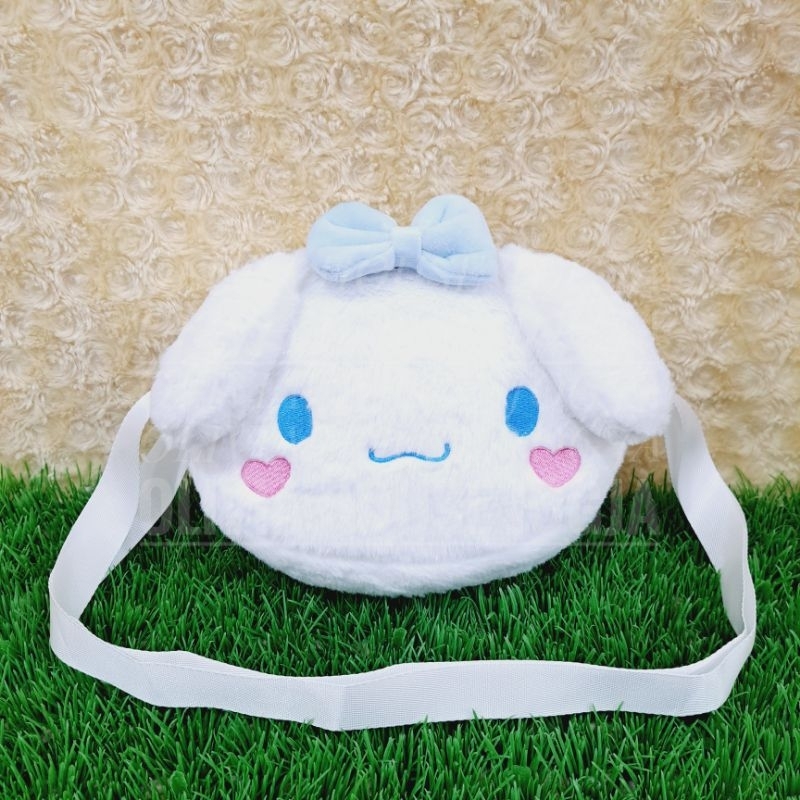 Tas Slempang Cinnamoroll White Bulu 1 rest Sling Bag Cinnamoroll Pita Biru Bulu 1 rest Tas Cinnamoro