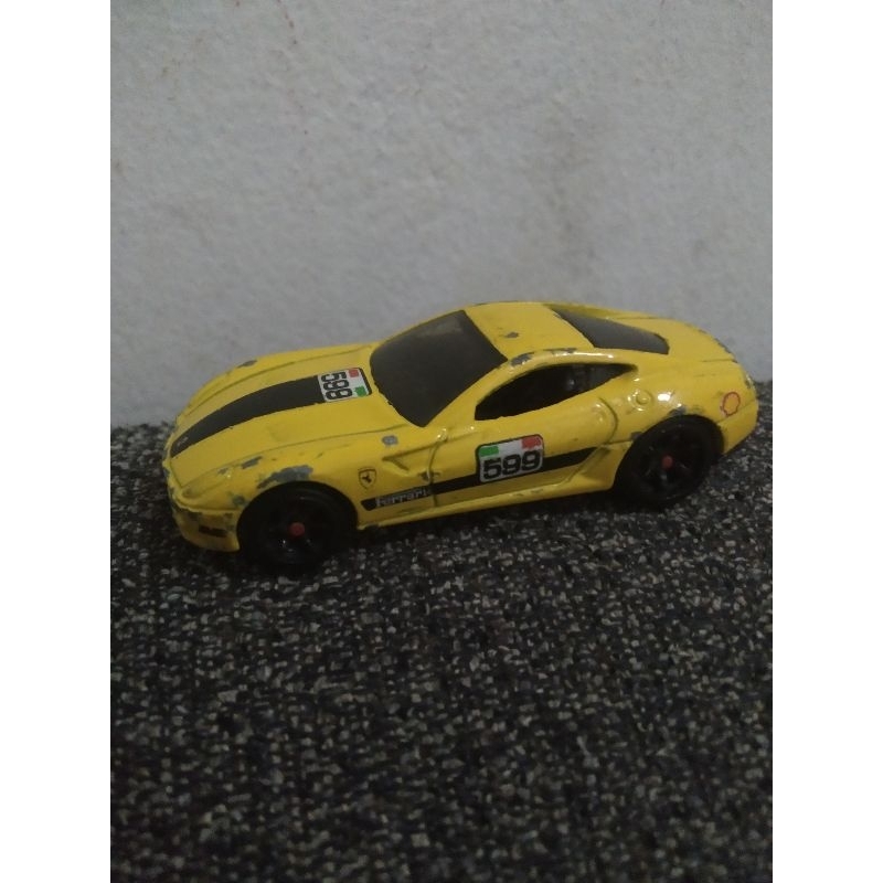 Hotwheels Ferrari Racer 599 GTB Fiorano ️ Kuning Loose