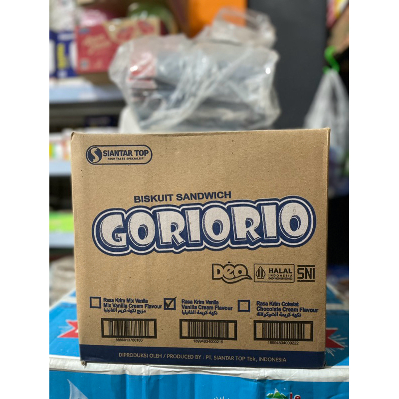 

BISKUIT SANDWICH GORIORIO DEO RASA KRIM VANILLA CREAM FLAVOUR. 100% BARU BERSEGEL HALAL ORI SIANTAR TOP.