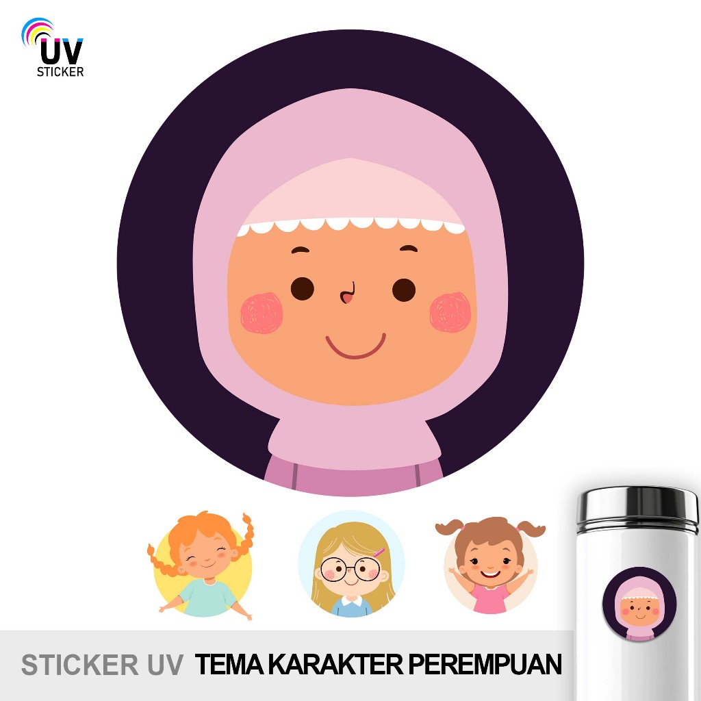 

STIKER UV - TEMA KARTUN KARAKTER ANAK PEREMPUAN | STICKER UV, STICKER MOTOR, STICKER MOBIL, STICKER HELM, STICKER TUMBLER, STICKER 3D, STICKER UV DTF BY UVSticker