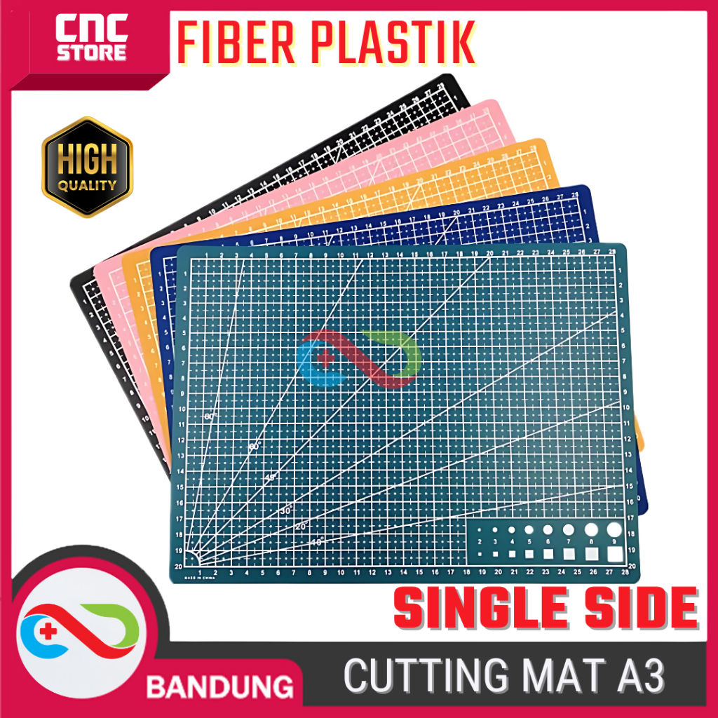 

CUTTING MAT A3 FIBER PLASTIC 1mm Alas Gambar - Alas Potong Kerajinan Tangan - Crafting Mat Pad