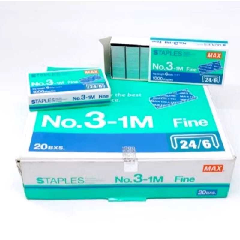 

ISI STAPLES BESAR MAX NO 3 ORIGINAL - ISI MAX NO 3 / ISI STAPLES MAX 24\6
