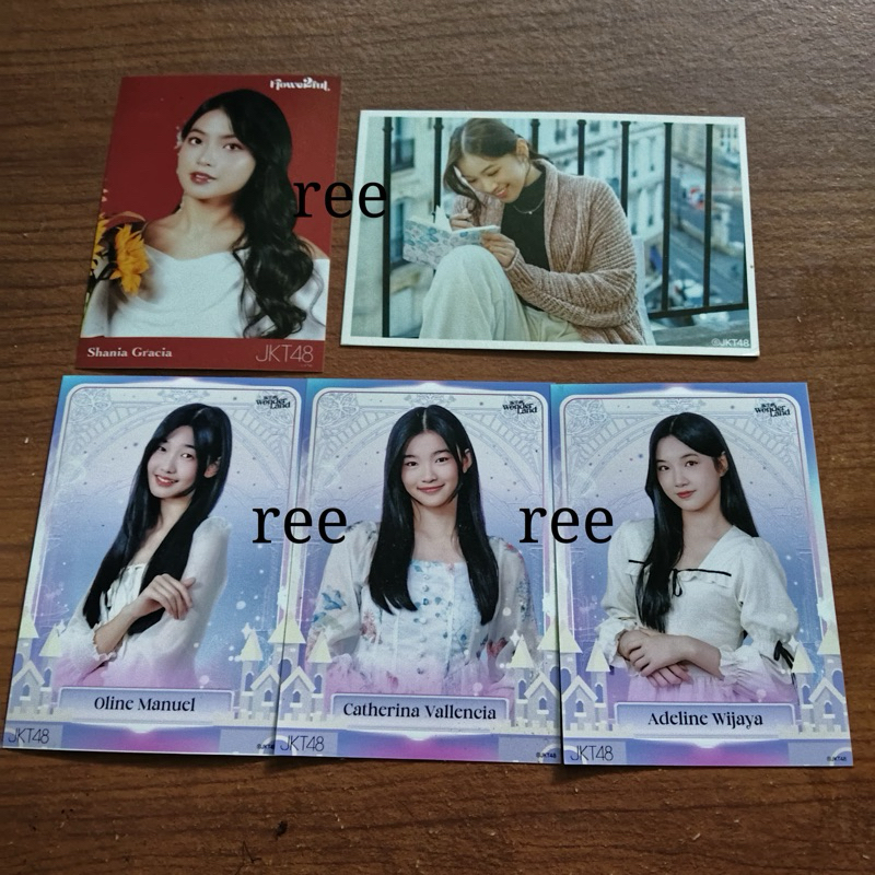 photopack gracia, oline, erine, delynn dan postcard shani indira official JKT48