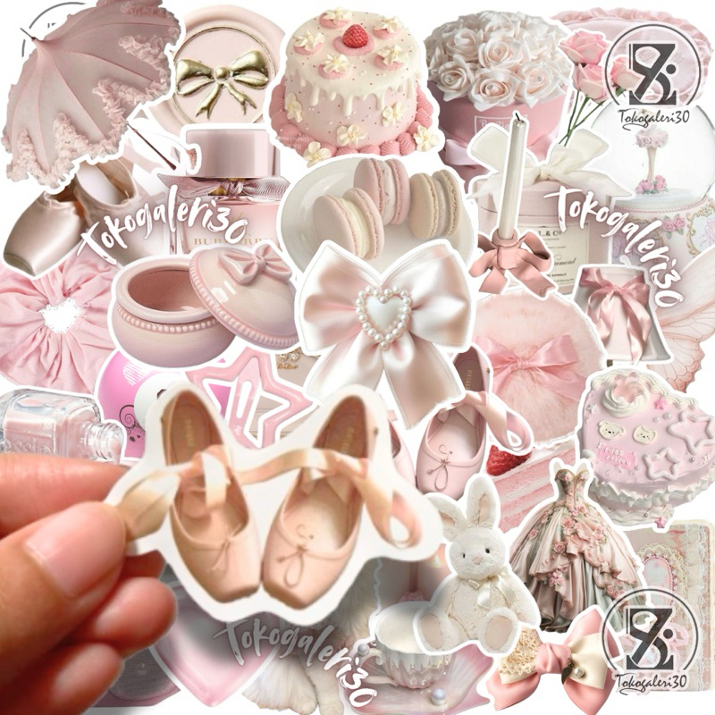 

50 PCS STIKER PINK AESHETIC ANTI AIR SUDAH CUTTING UNTUK TUMBRL LAPTOP NOTEBOOK CASING HELM KOPER DLL
