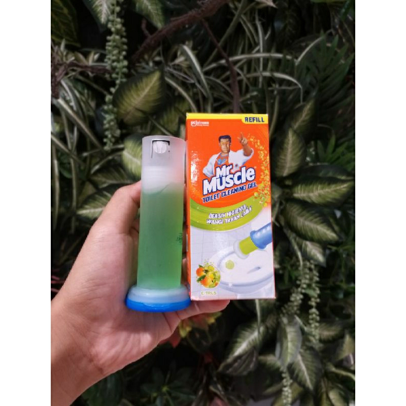 Mr Muscle Gel Pembersih & Pengharum Toilet Isi Ulang Citrus