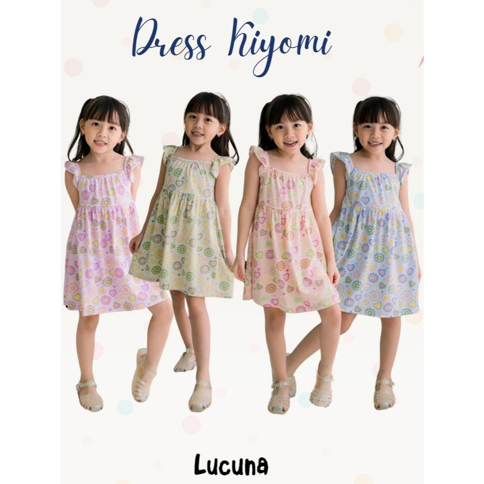 Little Missy - Dress Katun Anak Perempuan Tanpa Lengan - Dress Kiyomi - Lucuna LC27