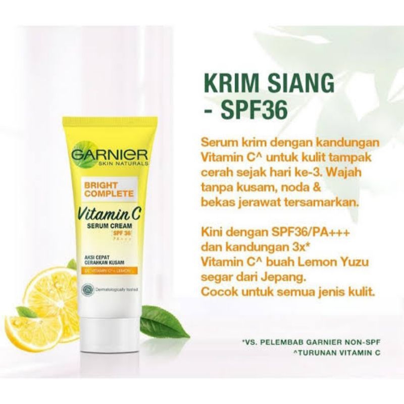 serum cream garnier vit C