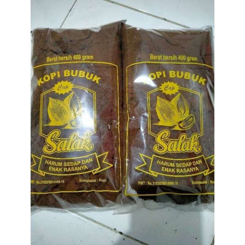 

Kopi Bubuk Robusta Premium 400gr – Grade A Halus & Wangi, Cap Buah Salak