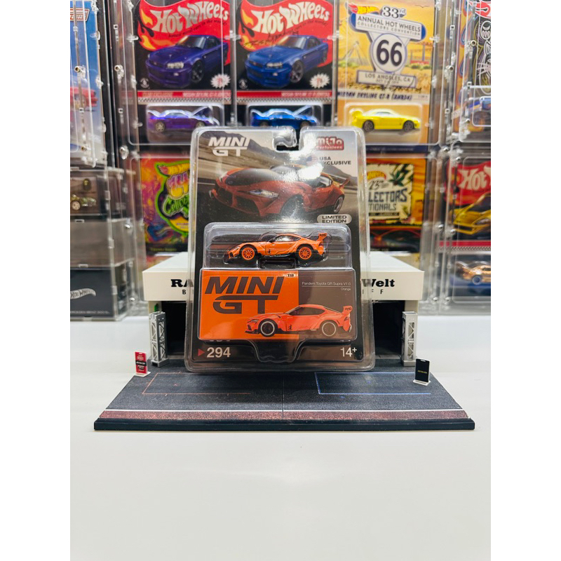 Mini GT CHASE No 294 Pandem Toyota GR Supra Orange Mijo Exclusive