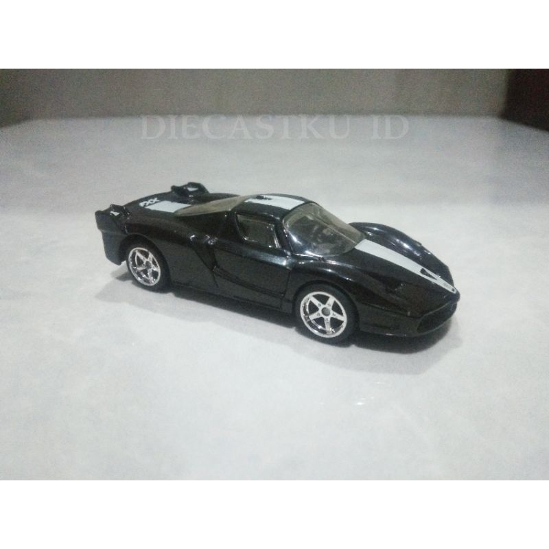 Hot Wheels 2008 Ferrari FXX Hitam List Putih Loose Ban Karet